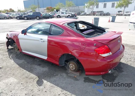 2005 Hyundai Tiburon Gs z USA, uszkodzony, nr VIN KMHHM65D45U183100